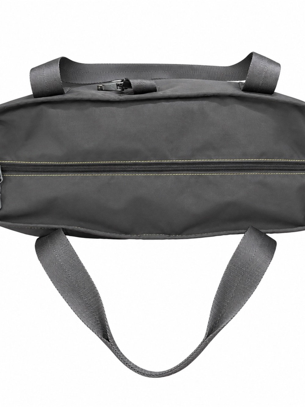 Athleta Gray Shoulder Bag Large Zip Top Travel Gym Yoga Carry All Bag Tote - Picture 7 of 11